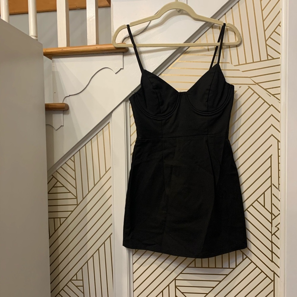 Oh Polly Black BodyCon Dress